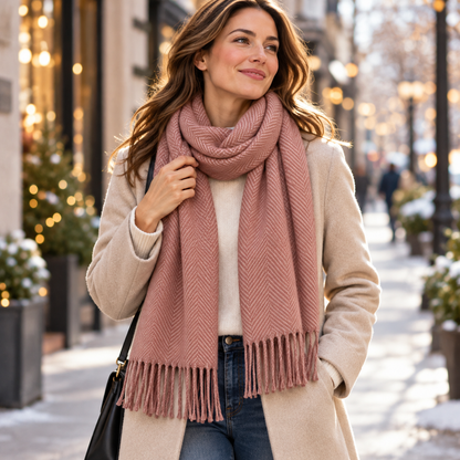 Scarf styled in city